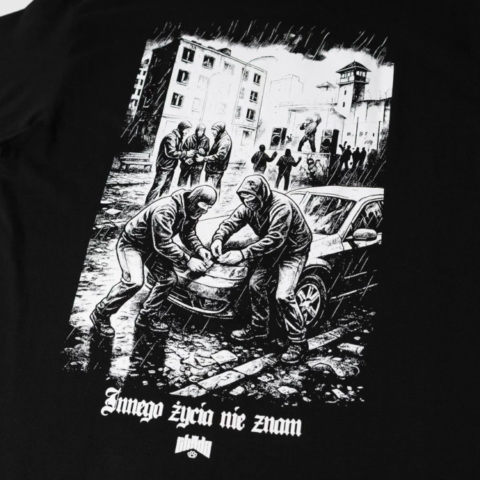 Koszulka męska T-shirt Chada Proceder Innego życia nie znam czarna