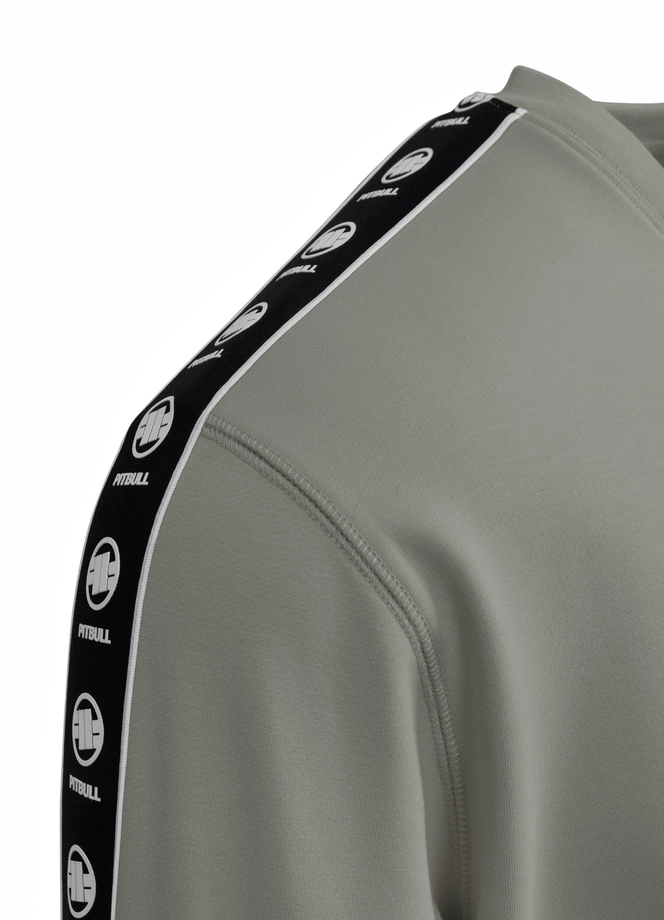 Bluza męska bez kaptura Pitbull Pit Bull Tape Nugget dusty salvia