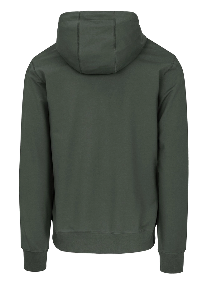 Bluza męska rozpinana z kapturem Pitbull Small Logo Nugget zielona