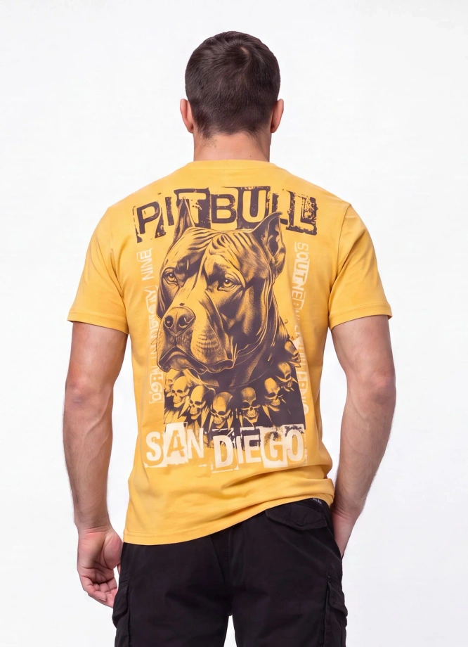 Koszulka męska T-Shirt Pitbull West Coast Blacky żółty