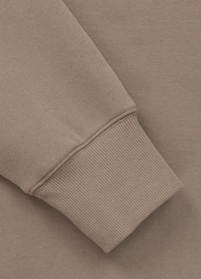 Bluza męska bez kaptura Pit Bull Small Logo 25 beżowa