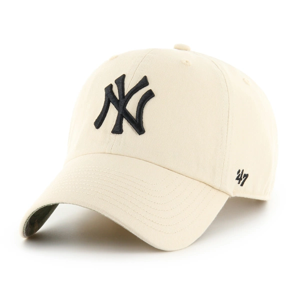 Czapka z daszkiem 47 Brand New York Yankees Natural Ballpark Camo Clean Up kremowa