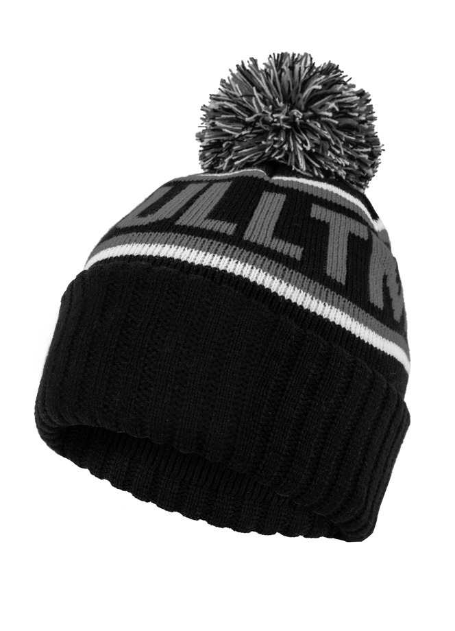 Czapka zimowa z pomponem Pit Bull Beanie Fleming czarno/szara