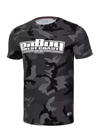 Koszulka męska T-Shirt Pit Bull Pitbull Classic Boxing czarne camo