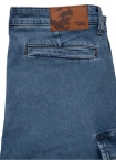 Spodenki szorty jeans bojówki męskie Pitbull Classic Wash Deerhorn jasno niebieskie