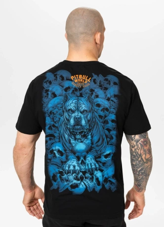 Koszulka męska T-Shirt Pit Bull Guardian Angel czarna
