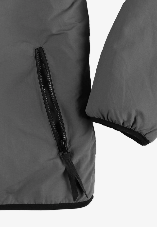 Kurtka męska dwustronna Prosto Sherpa Reverse szara/czarna