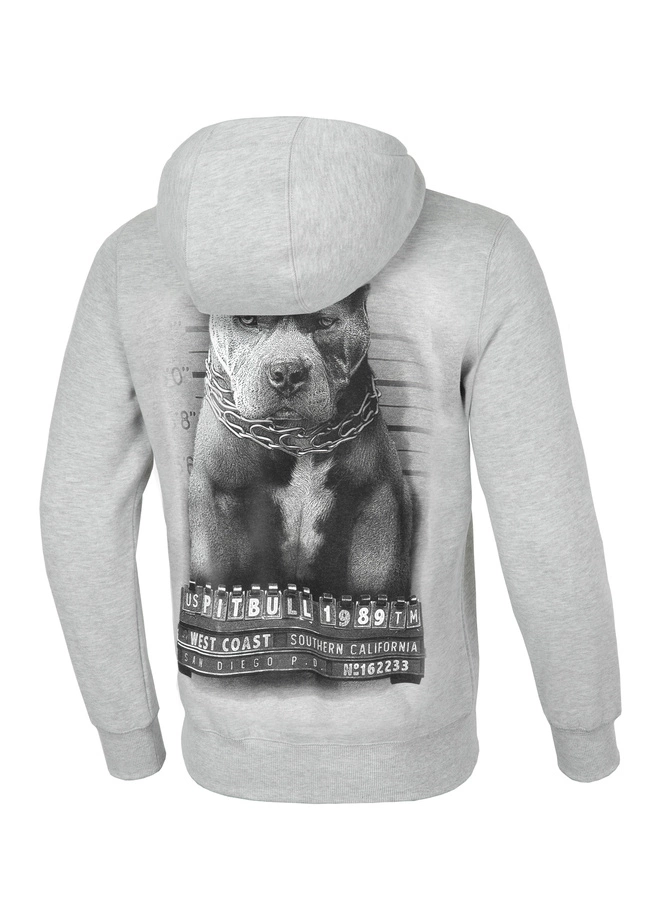 Bluza z kapturem Pit Bull Mugshot hooded szara