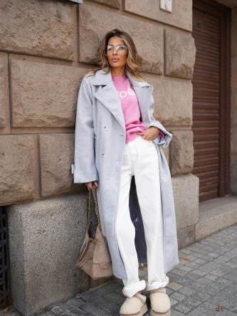 Płaszcz damski Olavoga BECKY szary