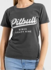 Koszulka damska T-shirt Pit Bull Angel Logo grafitowa