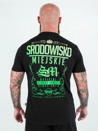 Koszulka męska t-shirt Środowisko Miejskie Theme 2.0 czarna/zielona