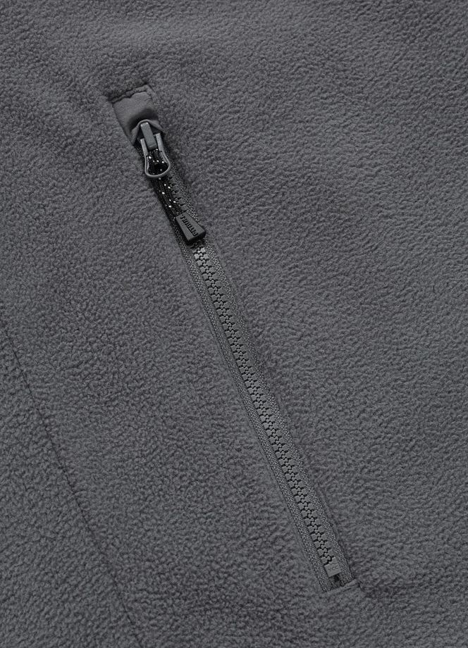 Bluza męska polarowa rozpinana Pit Bull Cameron grafitowa