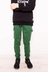 Spodnie dresowe dziecięce bojówki Octagon green