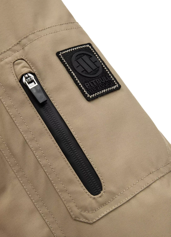 Kurtka zimowa męska Pit Bull Balboa II 24 Hooded Jacket beżowa