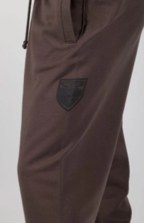 Spodnie dresowe męskie oversize Prosto Splash Shield brązowe
