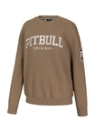 Bluza damska oversize Pitbull Pit Bull Tyrian crewneck brązowa