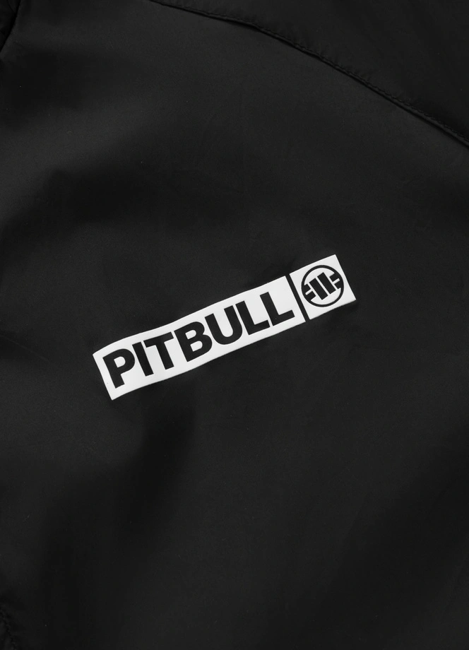 Kurtka męska wiosenna przejściowa Pit Bull Athletic Logo wiatrówka czarna