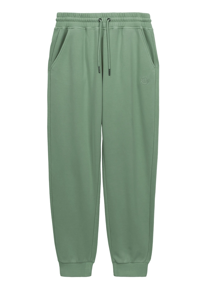 Spodnie męskie dresowe Pitbull Pit Bull Lancaster 2 Washed zielone