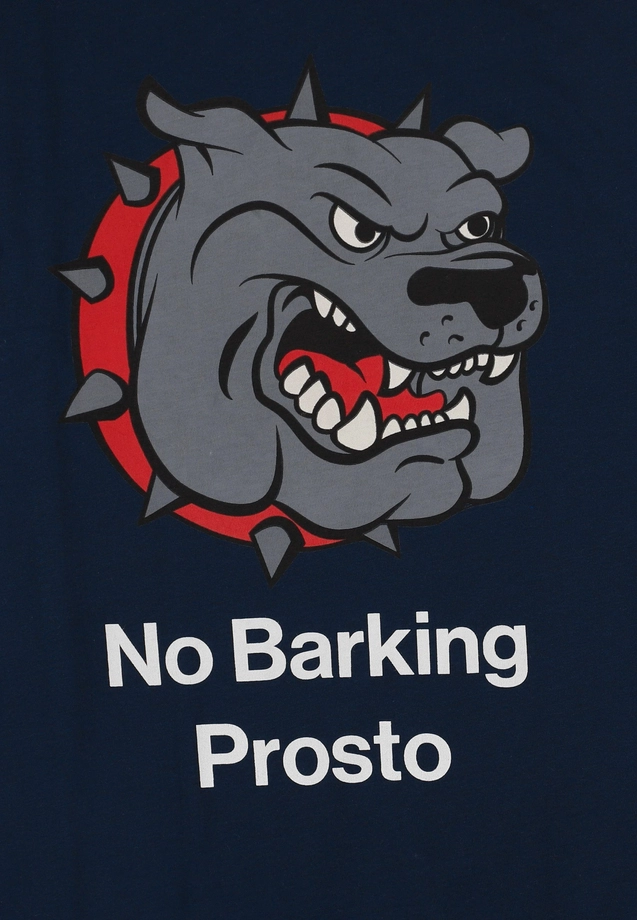 Koszulka męska t-shirt oversize Prosto NoBarking granatowa