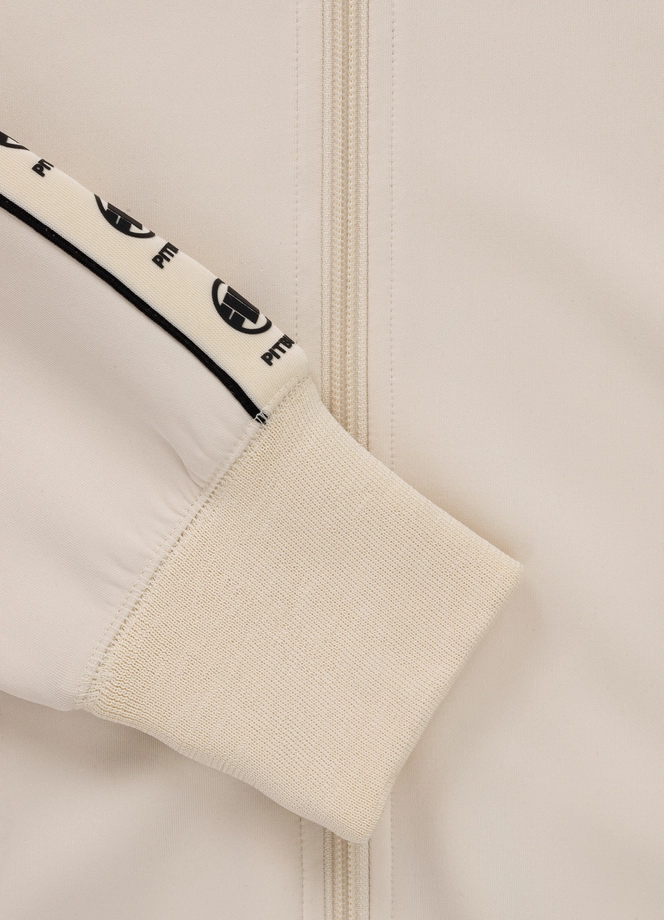 Komplet dresowy krótki Pitbull Pit Bull Powers off-white kremowa