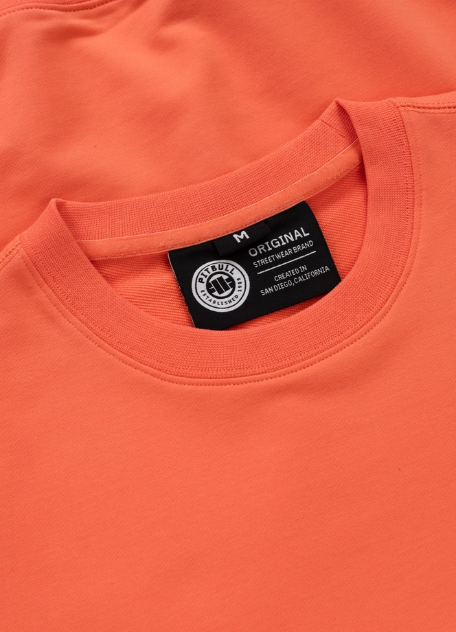 Bluza męska bez kaptura Pitbull Pit Bull Dog SD łososiowa pomarańczowa