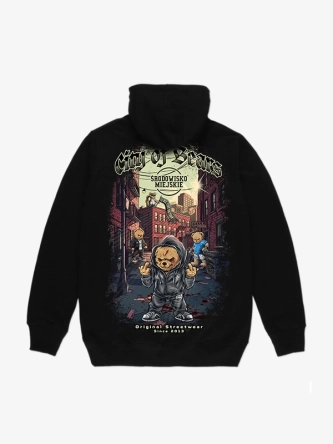 Bluza męska z kapturem Środowisko Miejskie City of Bears czarna