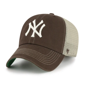 Czapka z daszkiem 47 Brand New York Yankees Vintage Trawler Clean Up brązowa