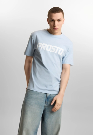 Koszulka męska t-shirt Prosto Biglog jasno niebieska