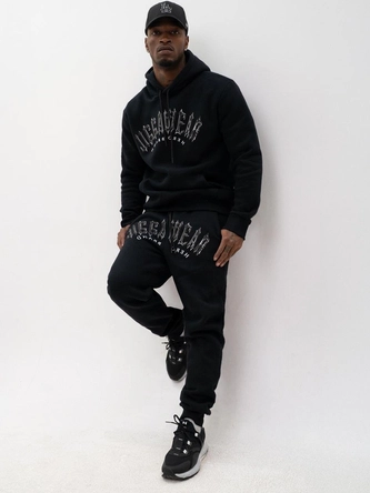 Komplet dresowy męski Jigga Wear Trap Logo czarny