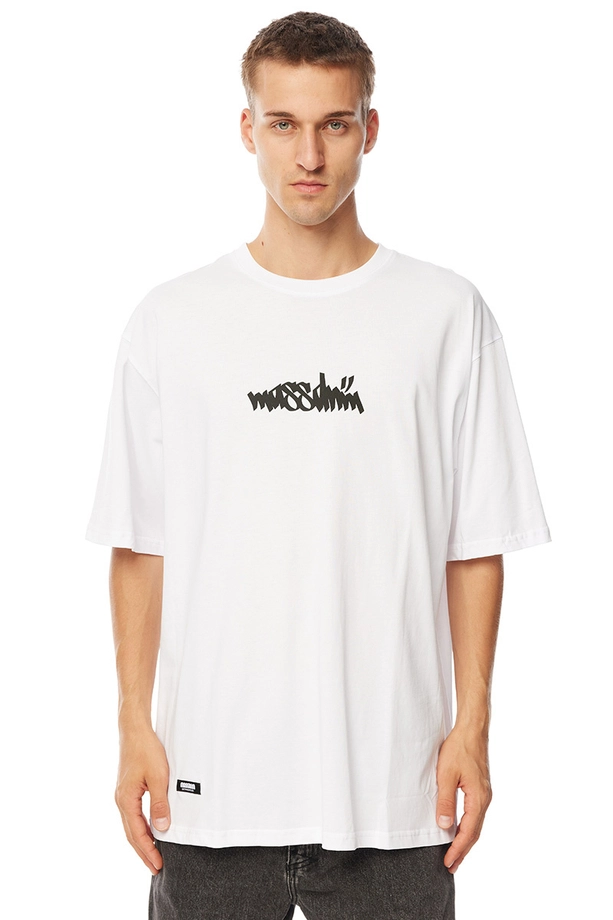 Koszulka męska t-shirt Mass Dnm Nostalgia. Angel biała