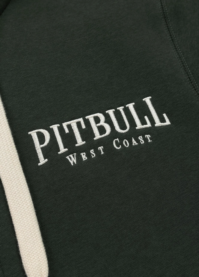 Bluza męska rozpinana z kapturem Pit Bull Ruffin Detroit zielona