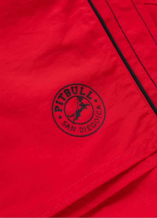 Spodenki szorty kąpielowe męskie Pitbull Crownhill czerwone