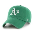 Czapka z daszkiem 47 Brand Oakland Athletics Kelly 47 Clean Up zielona