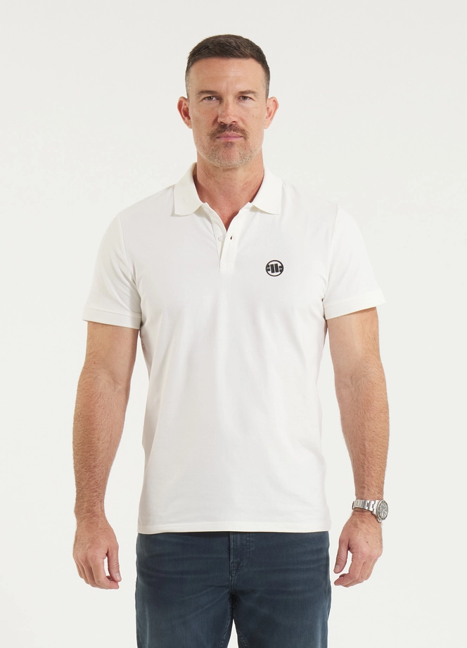 Koszulka męska Polo Pitbull Jersey Slim Fit Small Logo biała