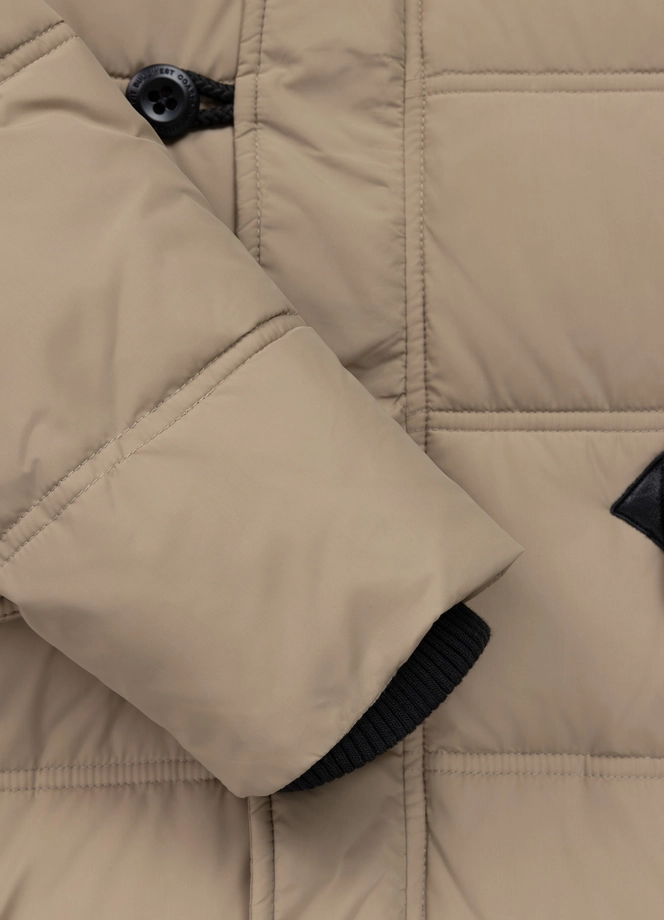 Kurtka damska zimowa parka Pit Bull Queenston beżowa