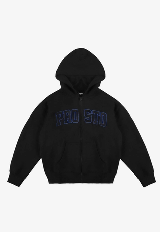 Bluza męska rozpinana z kapturem Prosto Axel czarna