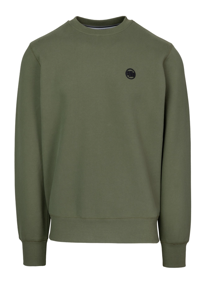 Bluza męska bez kaptura Pit Bull Small Logo 25 oliwkowa zielona