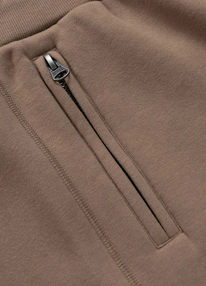 Spodnie męskie dresowe Pit Bull Small Logo HD brązowe