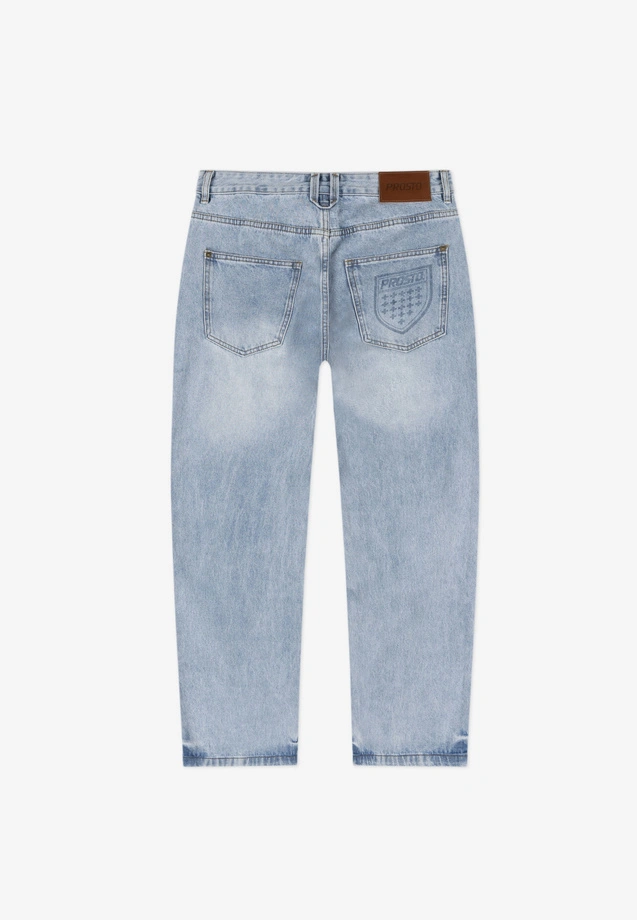 Spodnie męskie Jeans Baggy Prosto Shield niebieskie