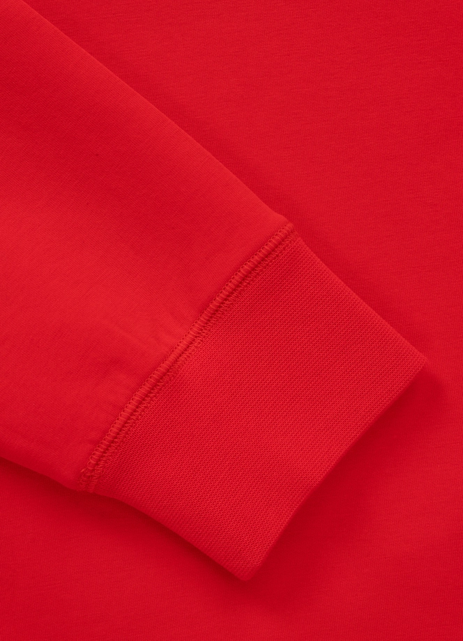 Bluza męska z kapturem Pitbull Pit Bull Dogwood czerwona