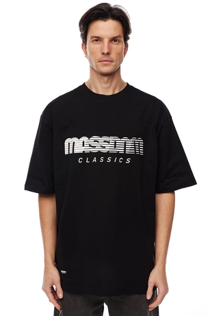 Koszulka męska t-shirt Mass Dnm Classic Fast czarna