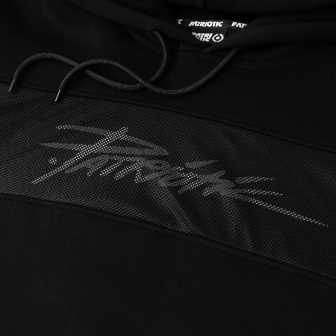 Bluza męska z kapturem Patriotic F-Mesh Tag hooded czarna