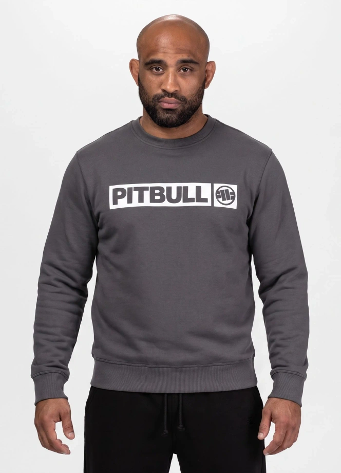 Bluza męska bez kaptura Pit Bull Charger grafitowa