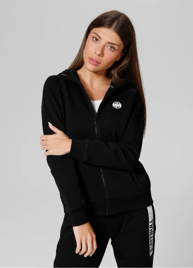 Bluza damska z kapturem Pit Bull Pitbull Fuchsia 25 ZIP hooded czarna
