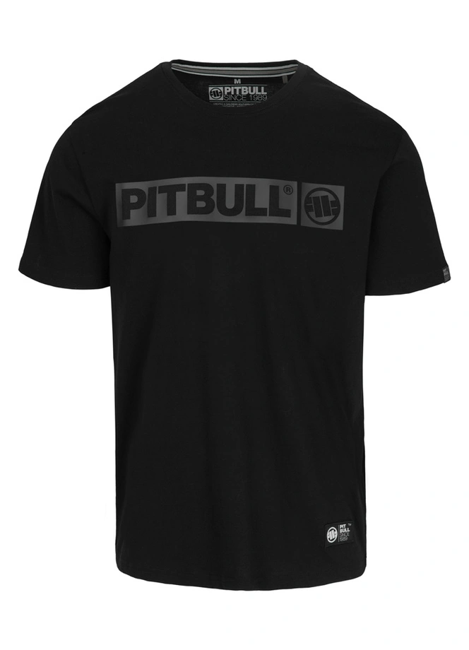 Koszulka męska T-Shirt Pitbull Hilltop czarna all black