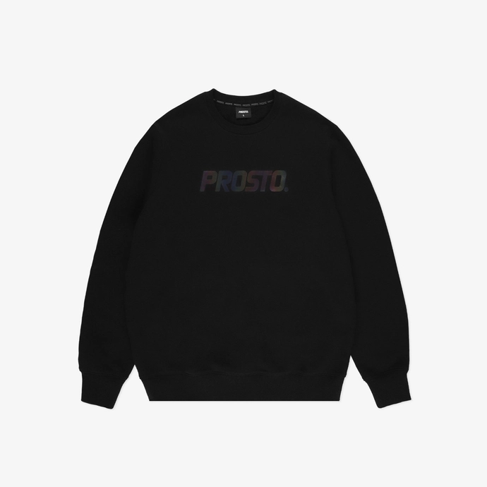 Bluza męska Prosto Holo crewneck czarna