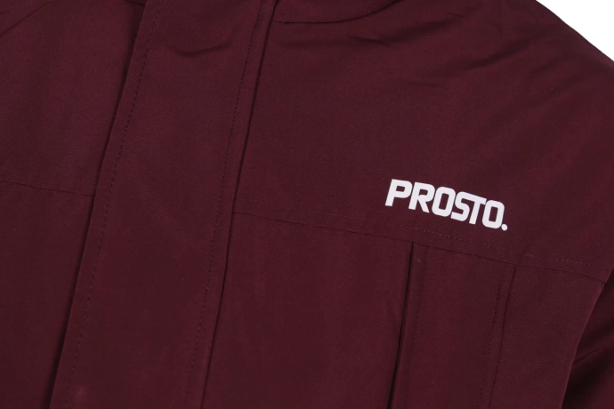 Kurtka męska zimowa Prosto Klasyk Long burgundowa