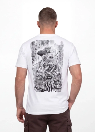 Koszulka męska T-Shirt Pitbull West Coast Avenue biały
