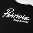 Koszulka męska T-shirt oversize Patriotic College Keep It czarna