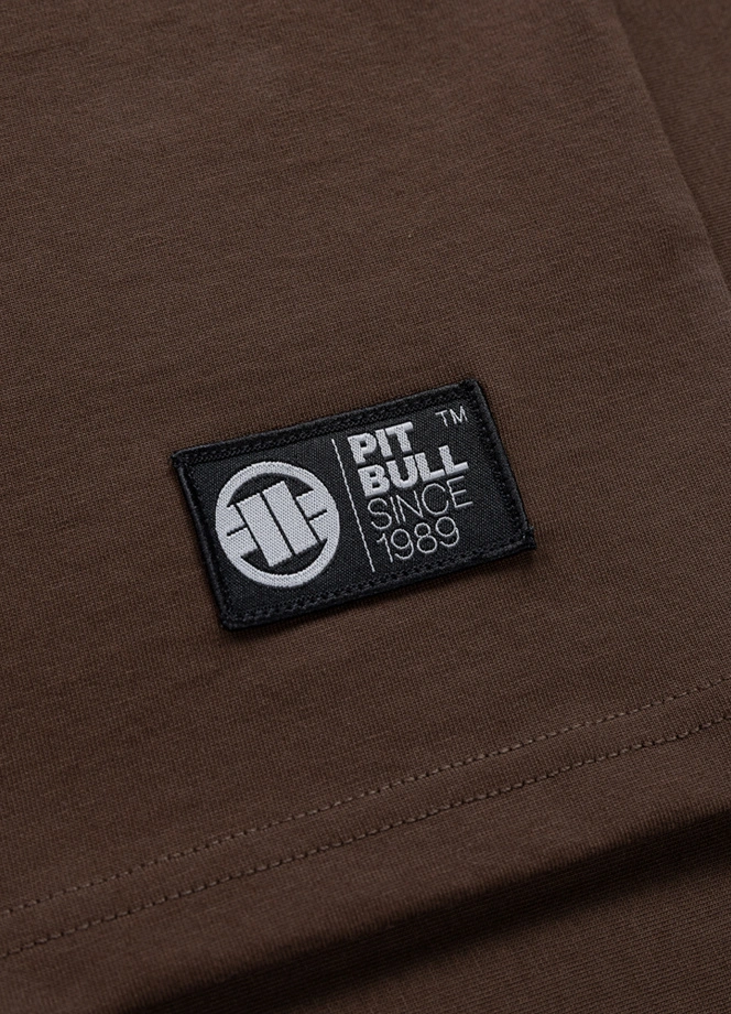 Koszulka męska T-Shirt Pitbull Hilltop ciemno brązowa